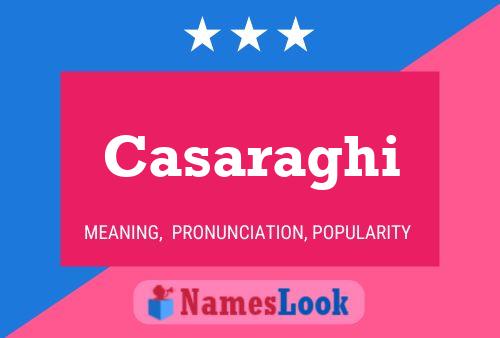 Casaraghi Name Poster