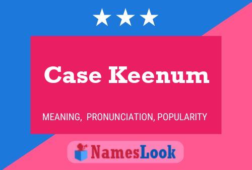 Case Keenum Name Poster