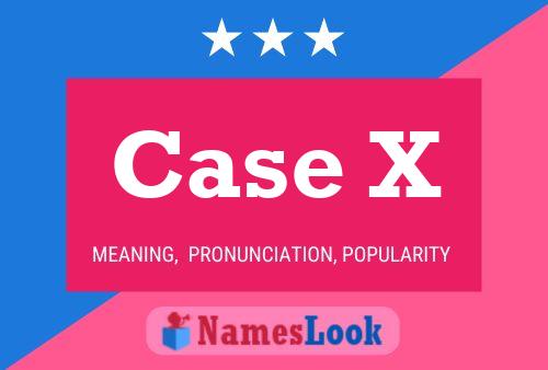 Case X Name Poster