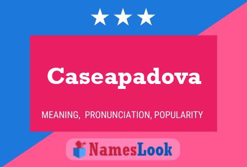 Caseapadova Name Poster