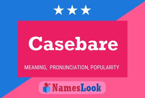 Casebare Name Poster