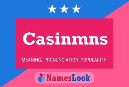 Casinmns Name Poster