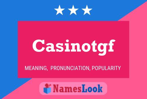 Casinotgf Name Poster