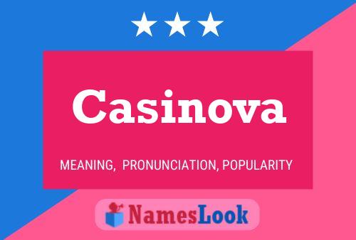 Casinova Name Poster