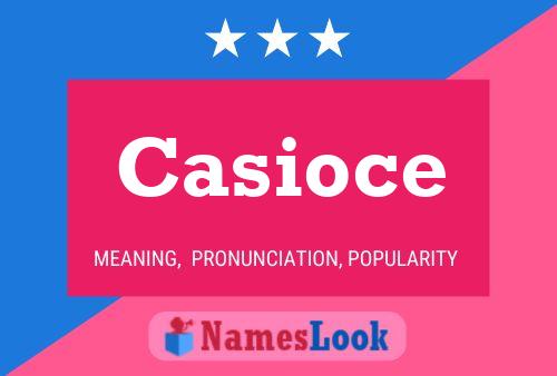 Casioce Name Poster