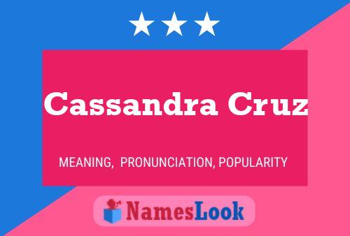 Cassandra Cruz Name Poster