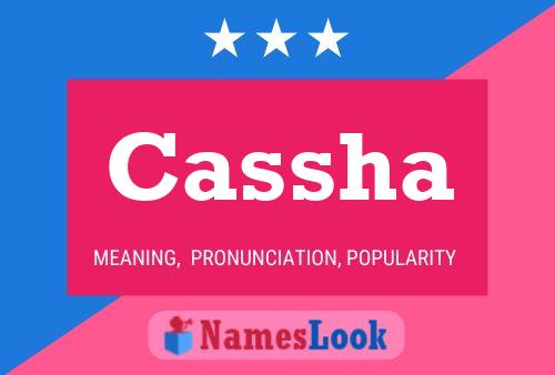 Cassha Name Poster