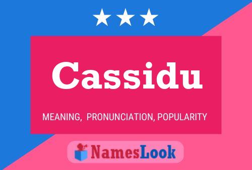 Cassidu Name Poster