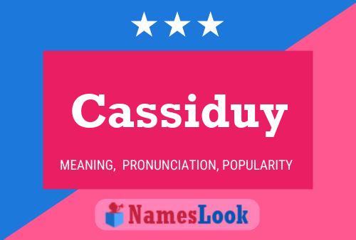 Cassiduy Name Poster