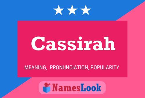 Cassirah Name Poster