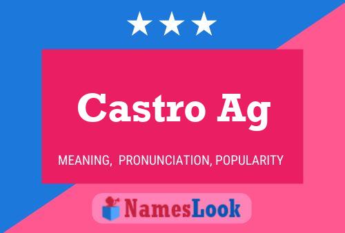 Castro Ag Name Poster