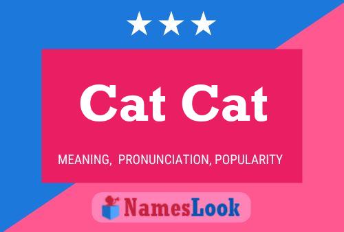 Cat Cat Name Poster