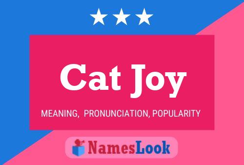 Cat Joy Name Poster