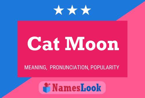 Cat Moon Name Poster