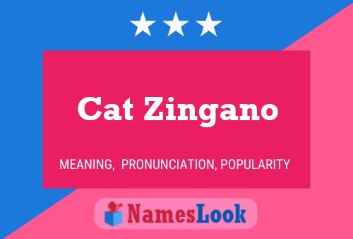 Cat Zingano Name Poster