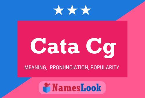 Cata Cg Name Poster