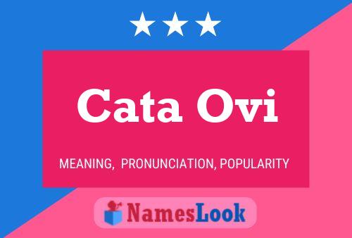 Cata Ovi Name Poster