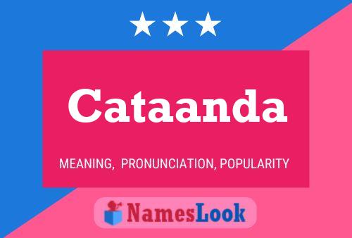 Cataanda Name Poster