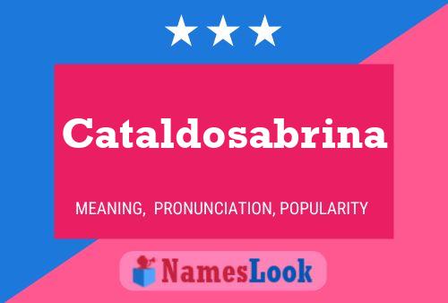 Cataldosabrina Name Poster