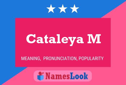 Cataleya M Name Poster