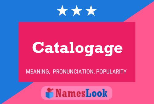 Catalogage Name Poster