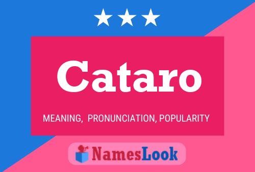 Cataro Name Poster