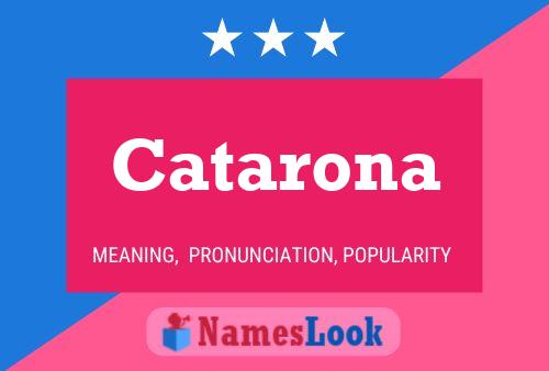 Catarona Name Poster