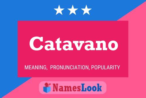 Catavano Name Poster