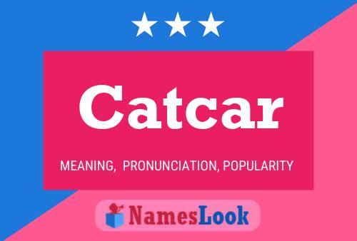 Catcar Name Poster