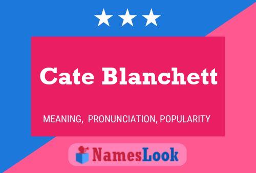 Cate Blanchett Name Poster