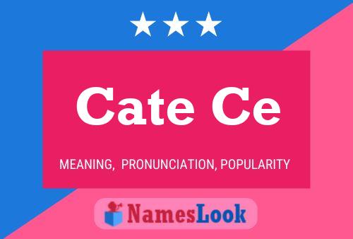 Cate Ce Name Poster