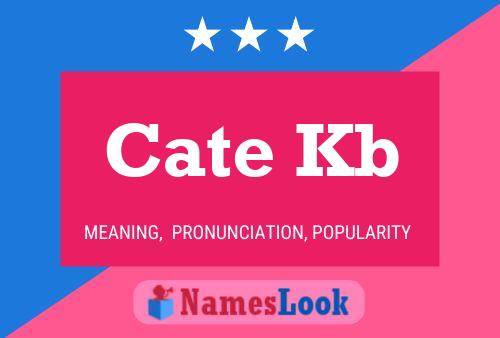 Cate Kb Name Poster