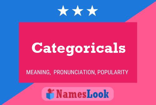 Categoricals Name Poster