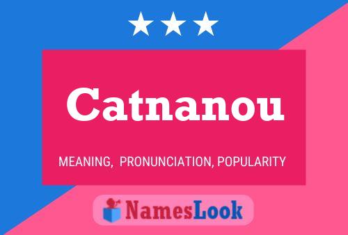 Catnanou Name Poster