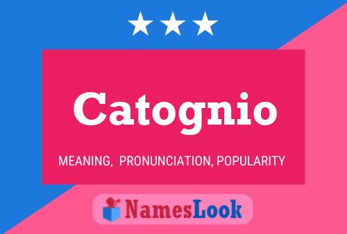 Catognio Name Poster