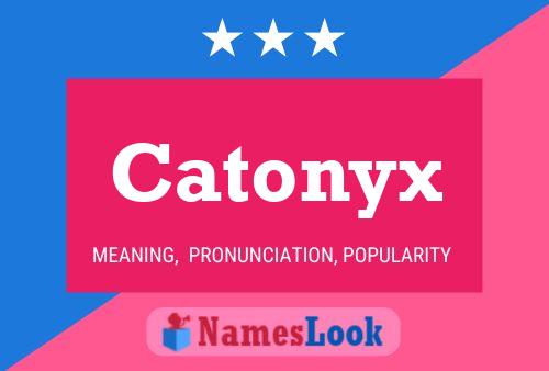 Catonyx Name Poster