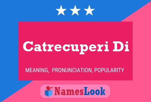 Catrecuperi Di Name Poster