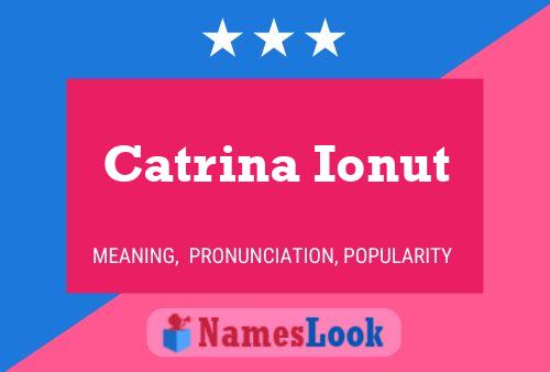 Catrina Ionut Name Poster