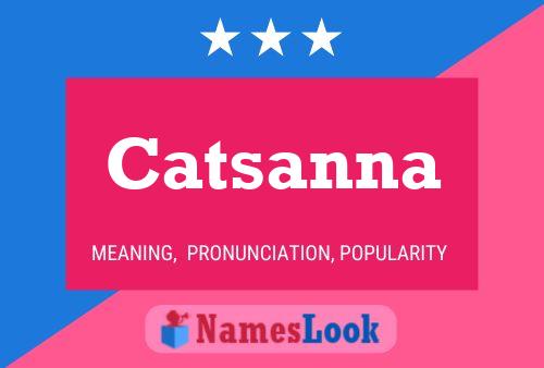 Catsanna Name Poster