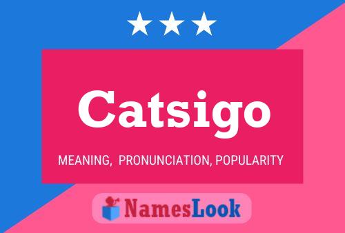 Catsigo Name Poster