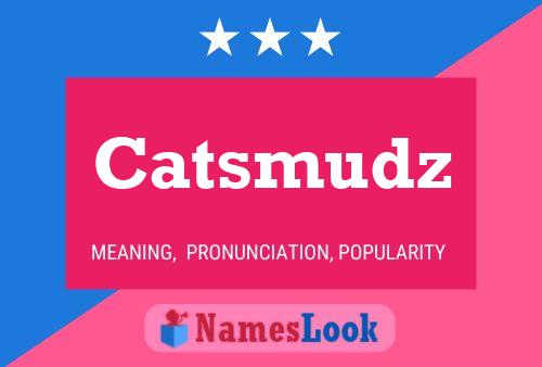 Catsmudz Name Poster