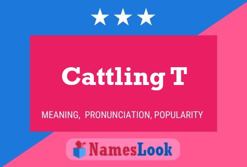 Cattling T Name Poster