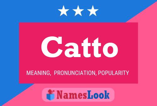 Catto Name Poster