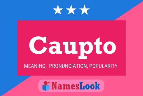 Caupto Name Poster