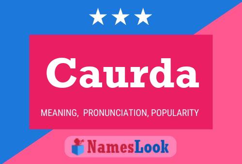 Caurda Name Poster