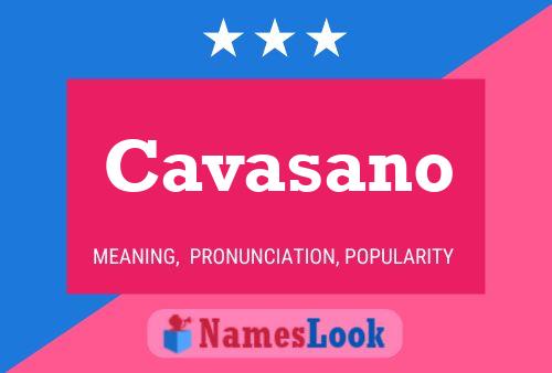 Cavasano Name Poster