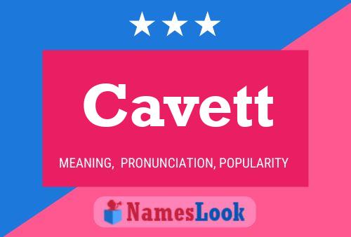 Cavett Name Poster