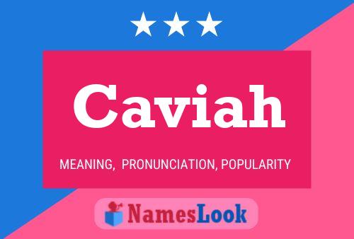 Caviah Name Poster