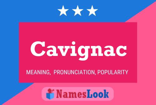 Cavignac Name Poster