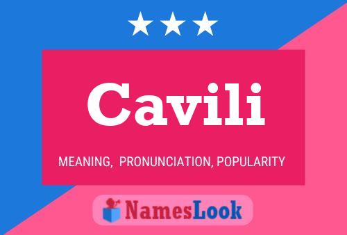 Cavili Name Poster